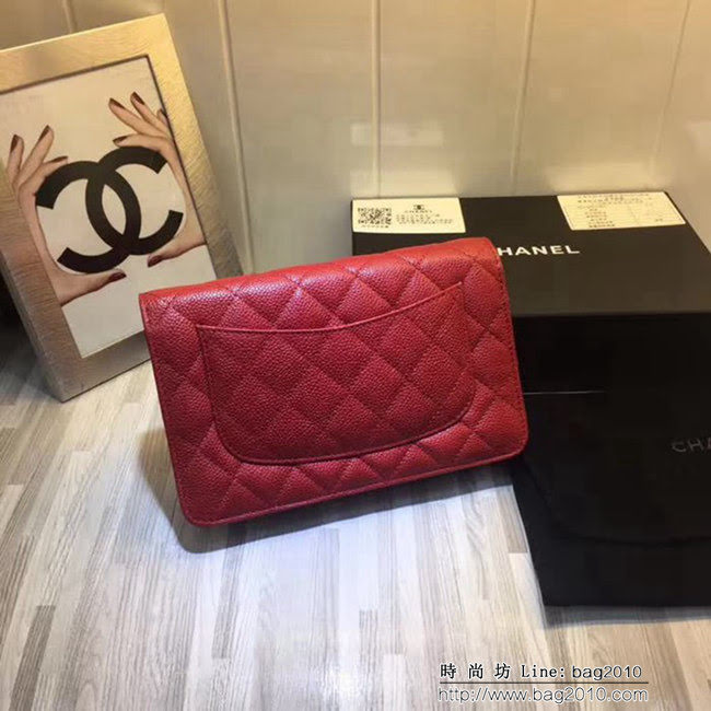 香奈兒CHANEL 007原版球紋WOC單肩斜跨鏈條小包 可作為手包 DSC1390